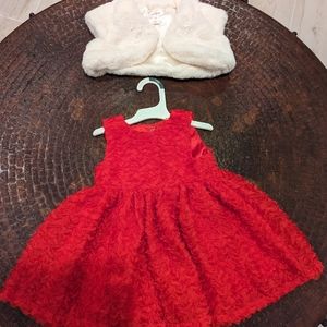 Toddler dress and coat